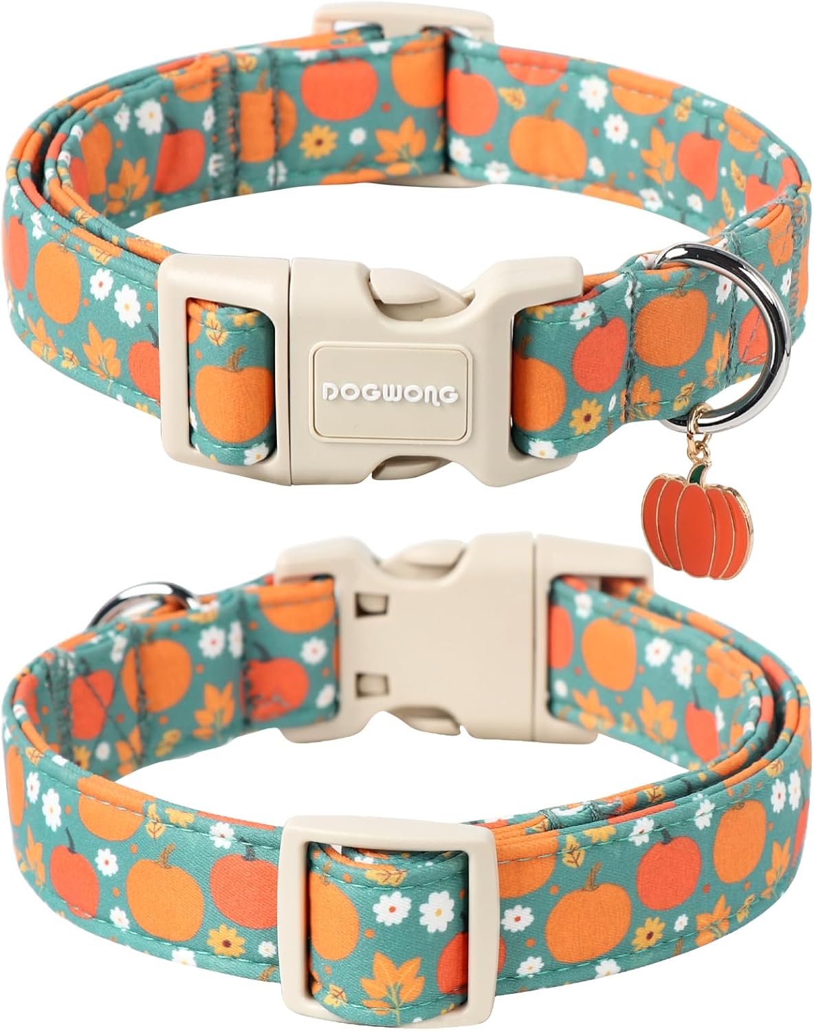 Fall Pumpkin Dog Collar- Cute Fall Holiday Dog Collars Adjustable Halloween Dog Collar for Small Medium Large Dogs
