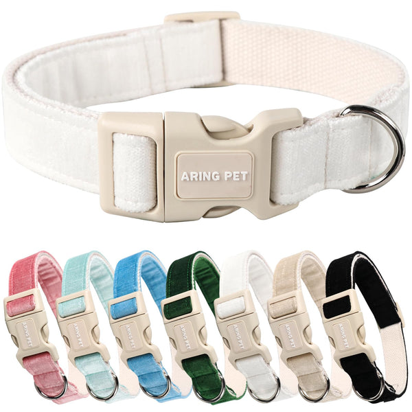 Dog Collar-Adjustable Cotton Small Dog Collars, Lightweight Comfortable Pet Collars with Quick Release Buckle for Small Medium Large Dog