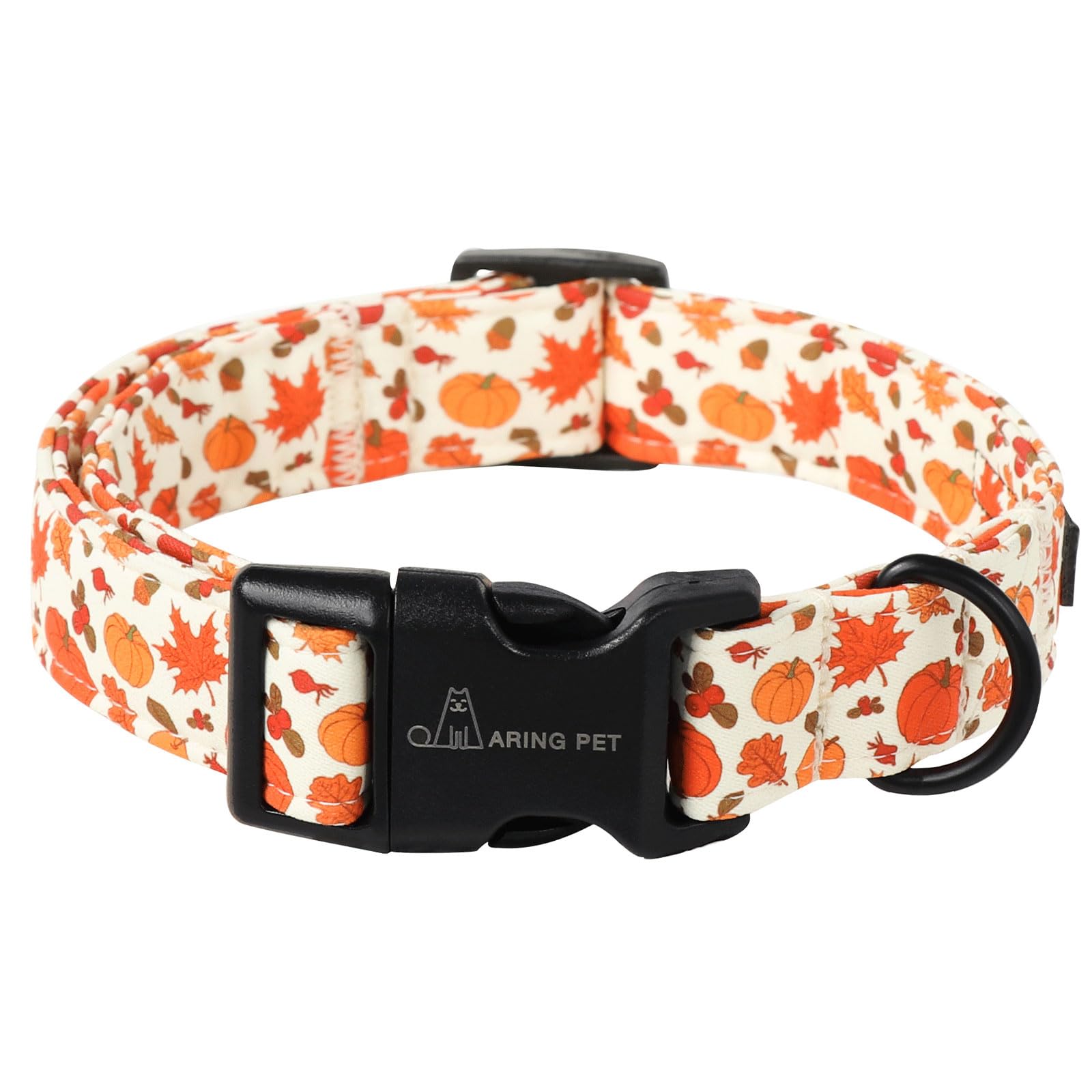 Fall Dog Collar-Cute Halloween Dog Collar for Small Dogs, Adjustable Pumpkin Pet Collars Puppy Collar with Quick Release Buckle for Girl&Boy Dogs