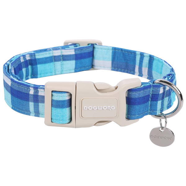 Cotton Dog Collar, Heavy-Duty Dog Collar Durable Soft Boy Dog Collar Cute Wedding Puppy Necklace for Small Medium Large Dogs