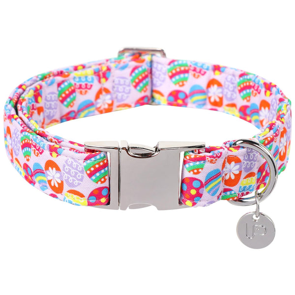 Egg Collar for Puppy Girl Boy Dog or Cat, Easter Day Gift Rabbit Dog Collar, Cute Carrot Pet Dog Collar with Metal Buckle