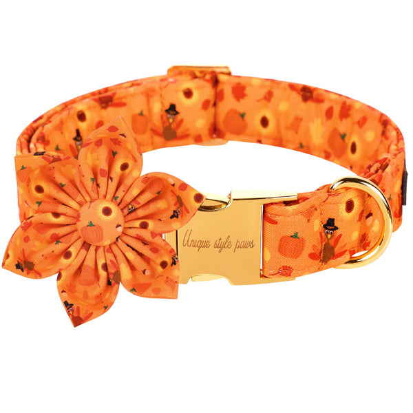 Halloween& Dog Collar with Flower