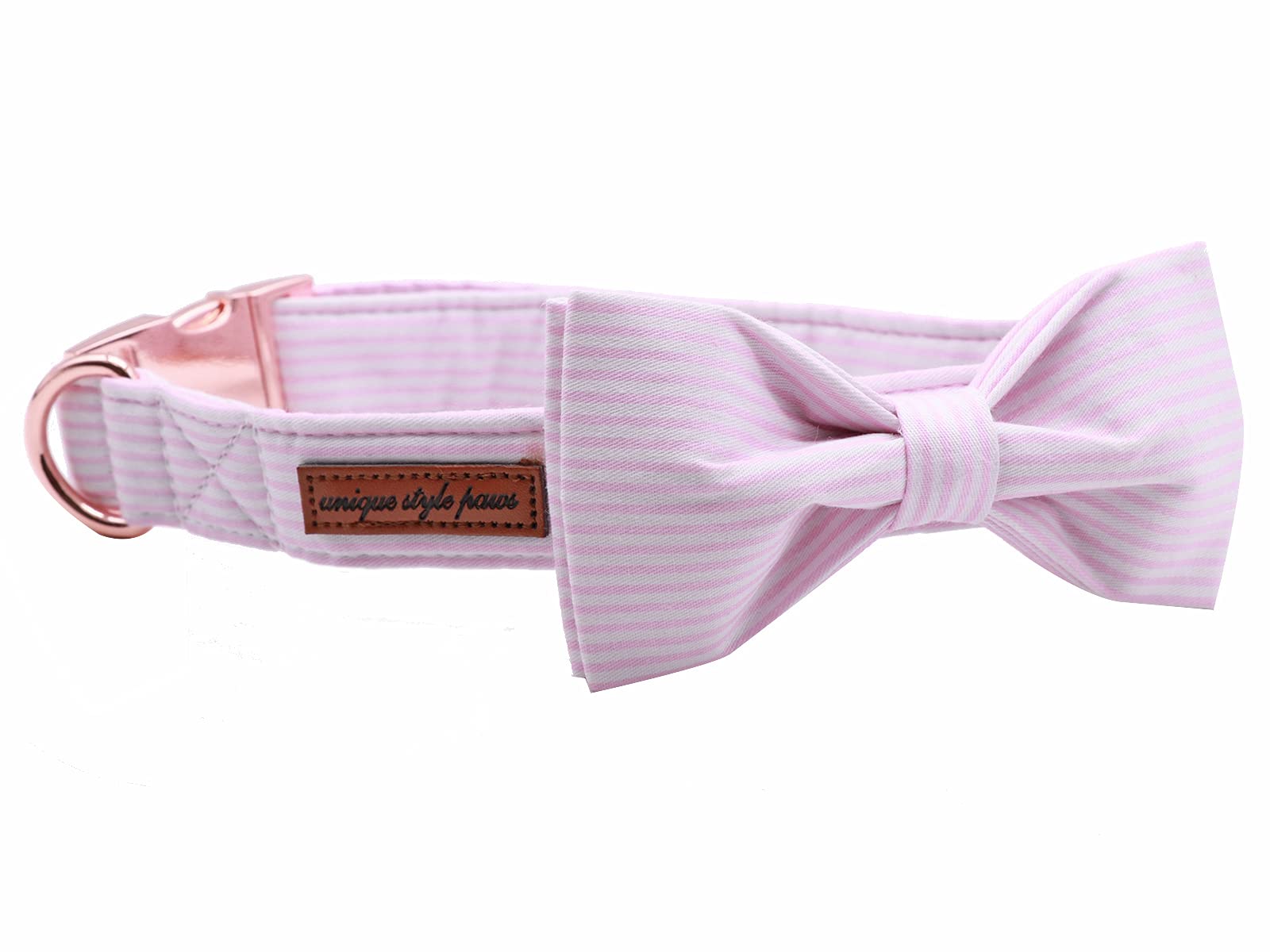 Spring Pink Dog Collar with Bow