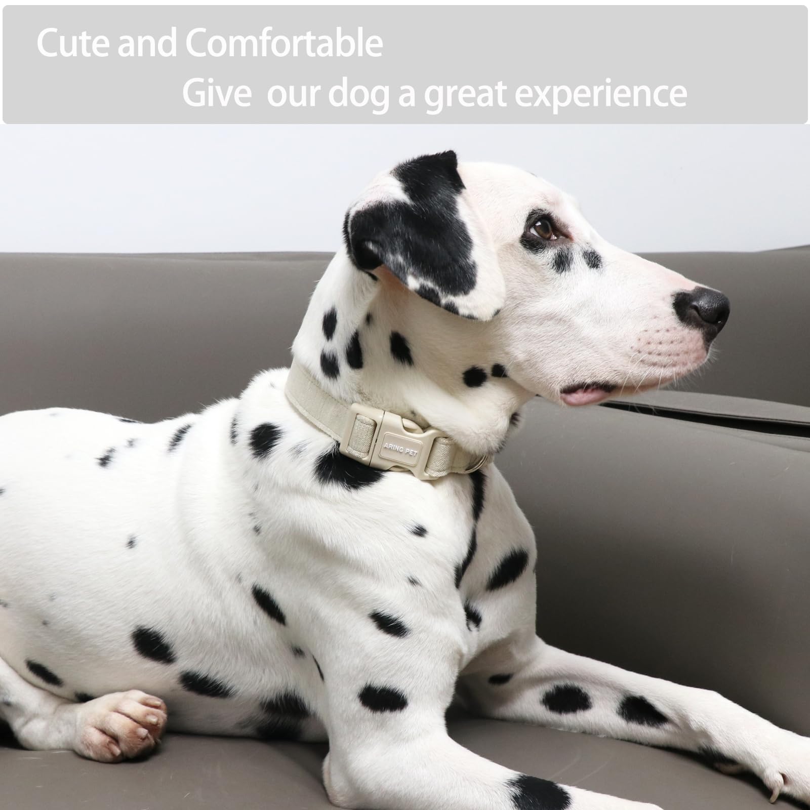 Dog Collar-Adjustable Cotton Small Dog Collars, Lightweight Comfortable Pet Collars with Quick Release Buckle for Small Medium Large Dog