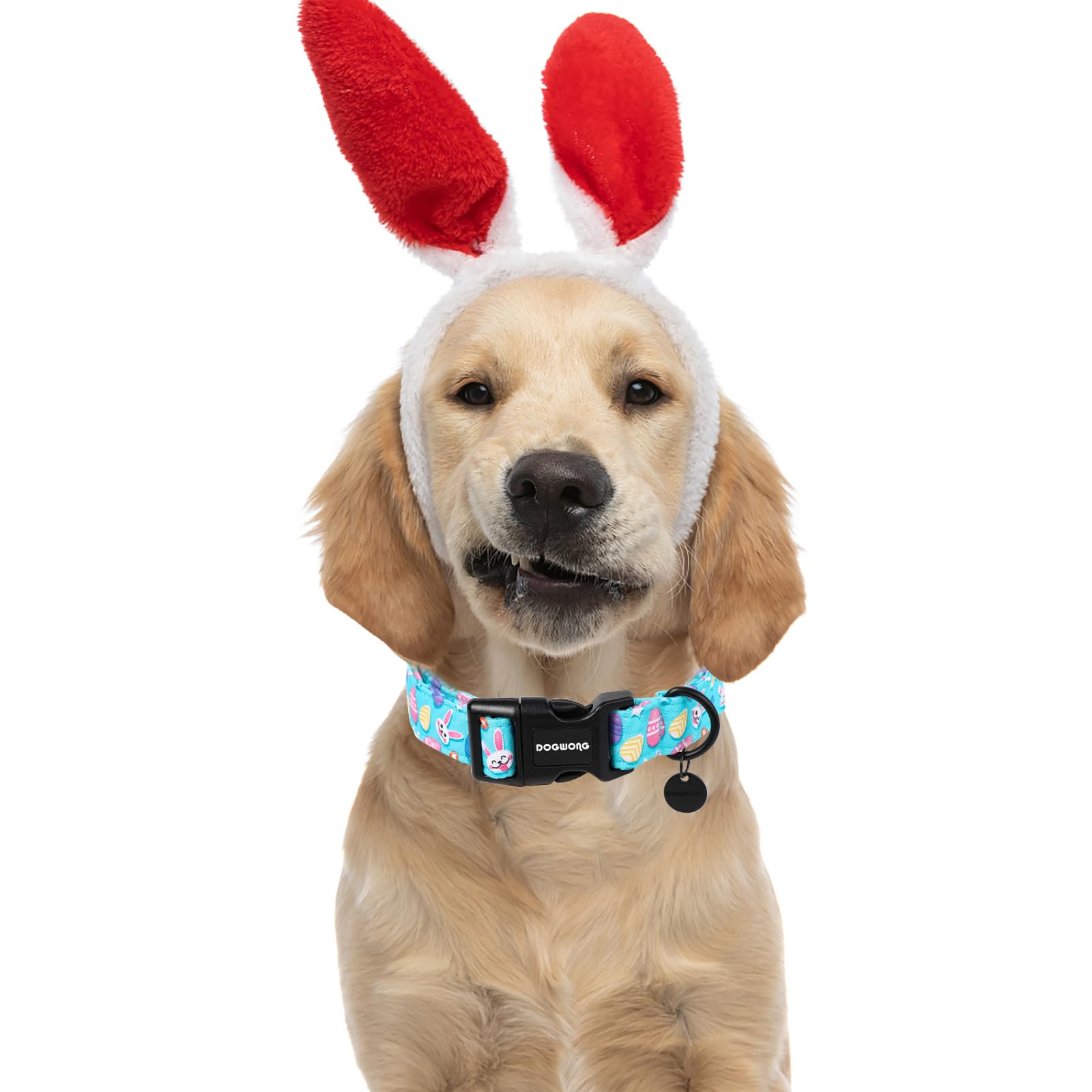 Easter Dog Collar, Colorful Egg Dog Collar Soft Durable Adjustable Costume Cute Easter Puppy Collar for Small Medium Large Dog