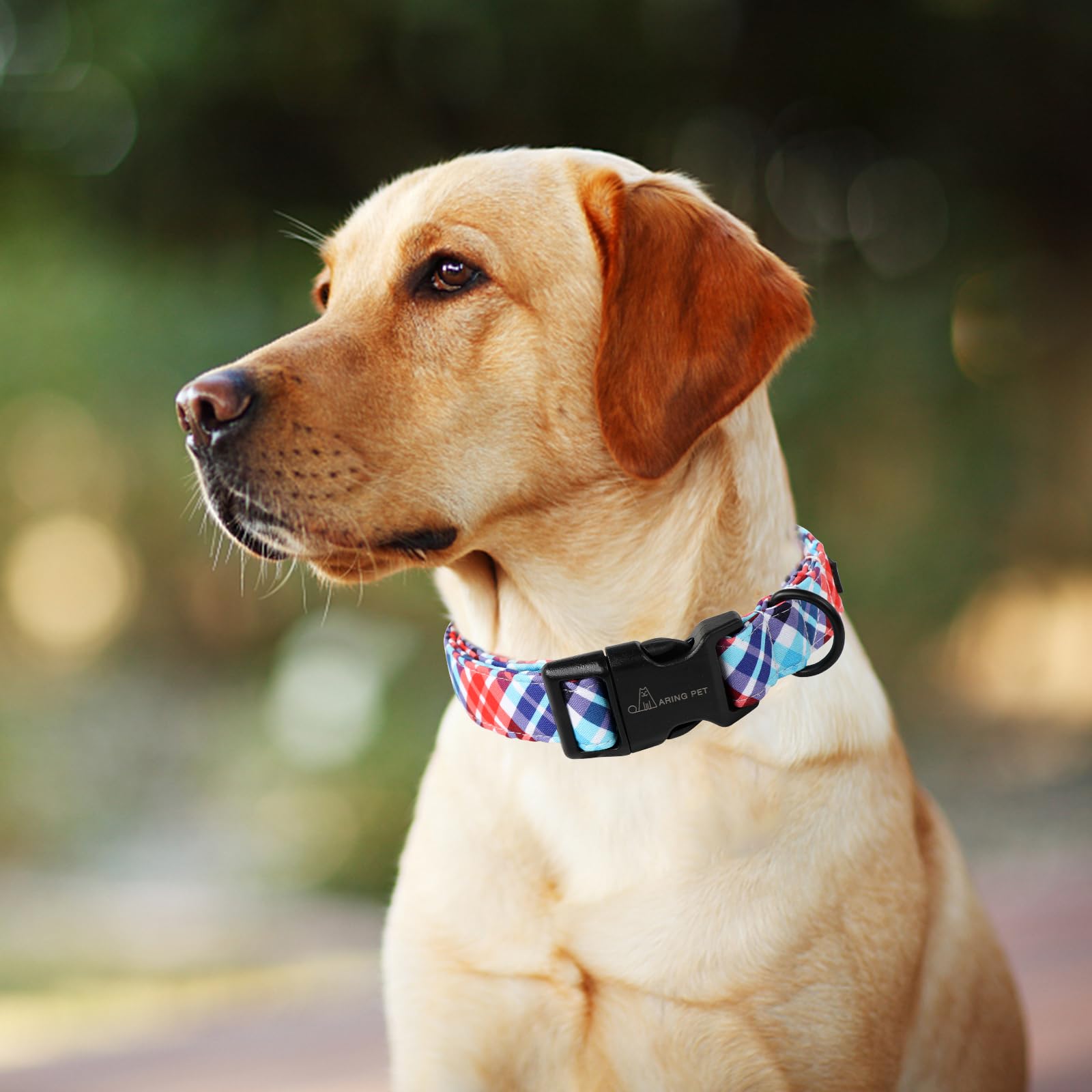 Plaid Dog Collar-Cute Dog Collar for Small Dogs, Adjustable Cotton Pet Collars Puppy Collar for Small Medium Large Boy and Girl Dogs