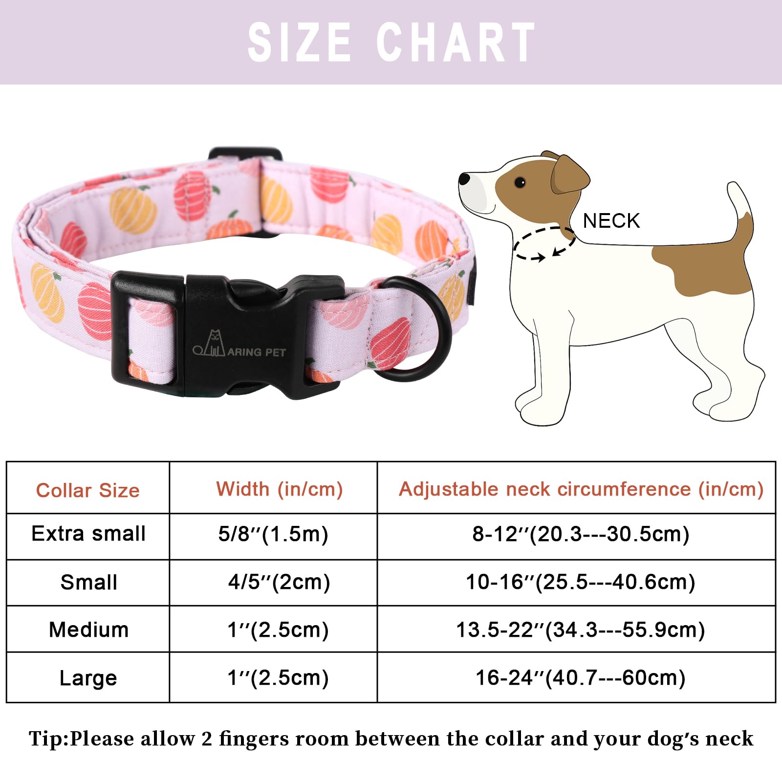 Halloween Dog Collar-Cute Pumpkin Dog Collar for Small Dogs, Cotton Pink Girl Dog Collars with Quick Release Buckle for Small Medium Large Dogs