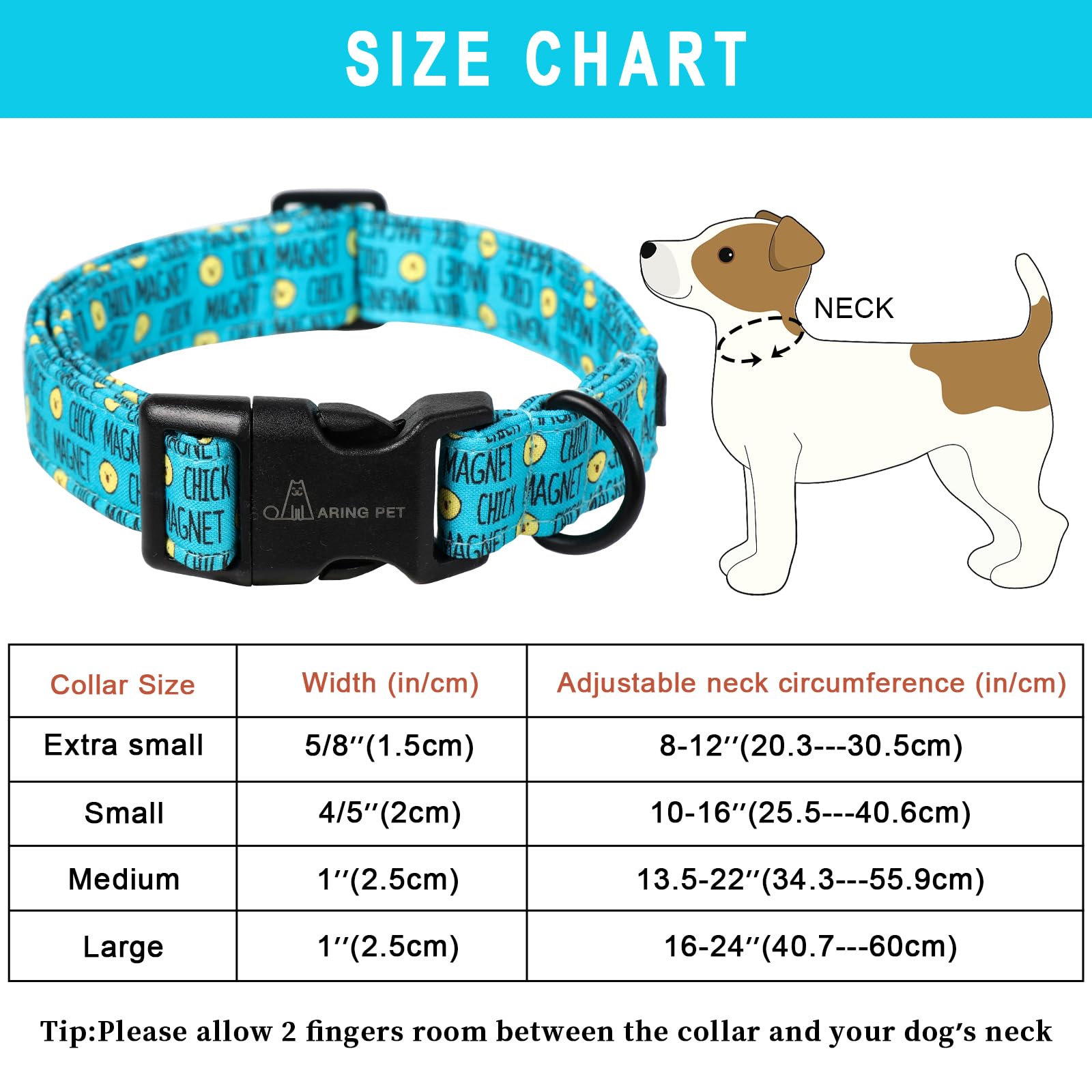 St Patrick's Day Dog Collar-Cute Clovers Dog Collar, Adjustable Cotton Shamrock Pet Collar Trefoil Puppy Collars with Quick Release Buckle