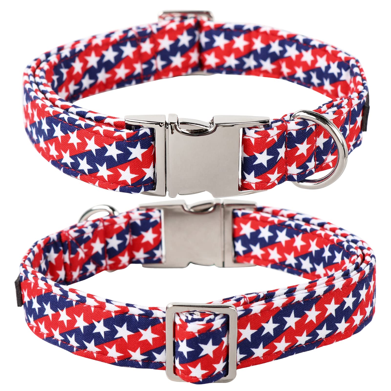 Patriotic Dog and Cat Collar with Sailor Bow