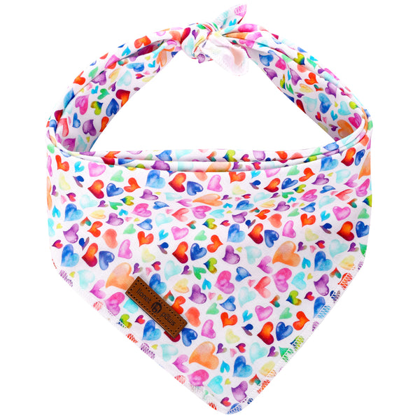 Valentine's Day Dog Bandana for Small Medium Large Male Female Dogs Gift