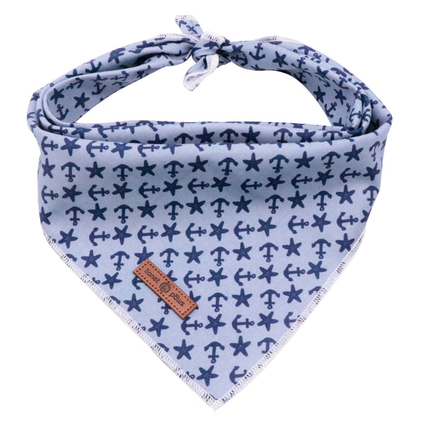 Summer Dog Bandana Cotton Handkerchief Scarf Triangle Bandana for Small Medium Large Dogs Girl Boy Gift,Anchor