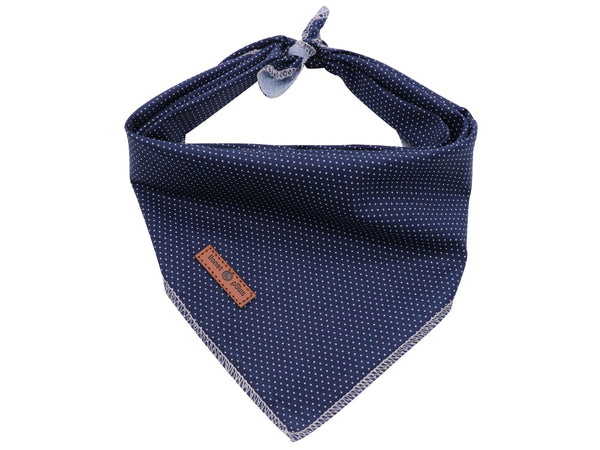 Navy Blue Dog Bandana for Small Medium Large Male Female Dogs Gift