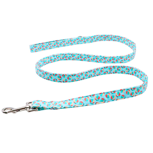 Summer Dog Leash for Small Medium Large Dog Matching Collar, Beach Ball Pattern