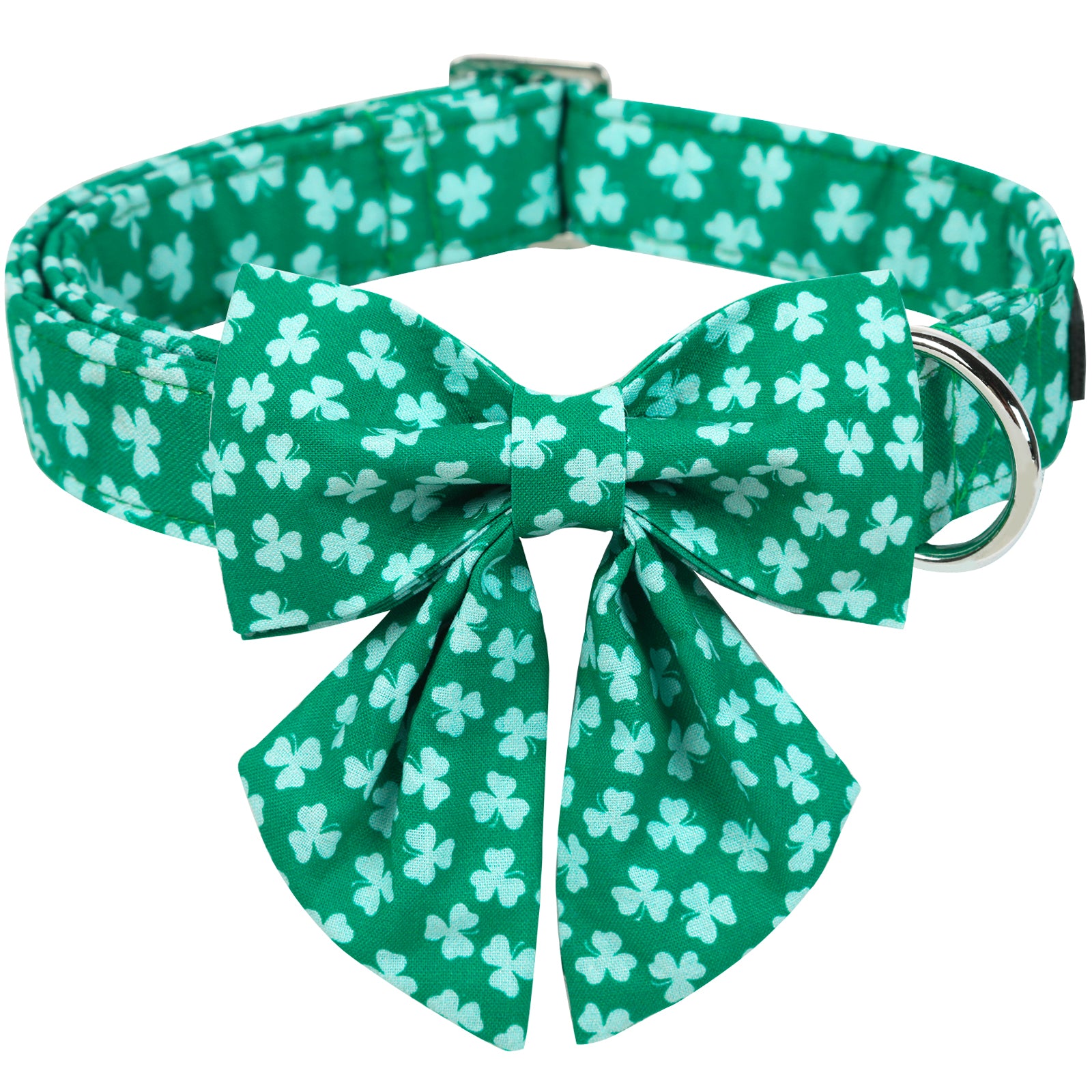 St Patrick's Day Dog Collar with Sailor Bow for Girl