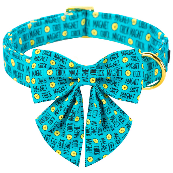 Easter Day Dog Collar with Sailor Bow for Girl
