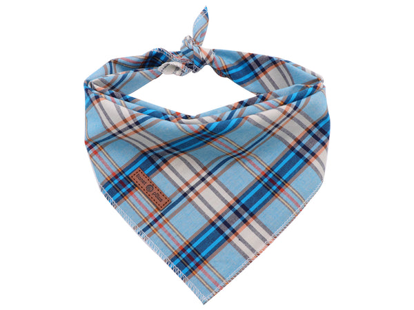 Blue Dog Bandana Handkerchief Scarf Triangle Bandana for Male Dog