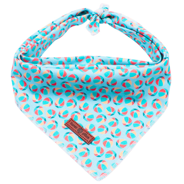 Summer Dog Bandana Handkerchief Scarf Triangle Bandana for Male Female Dog, Beach Ball