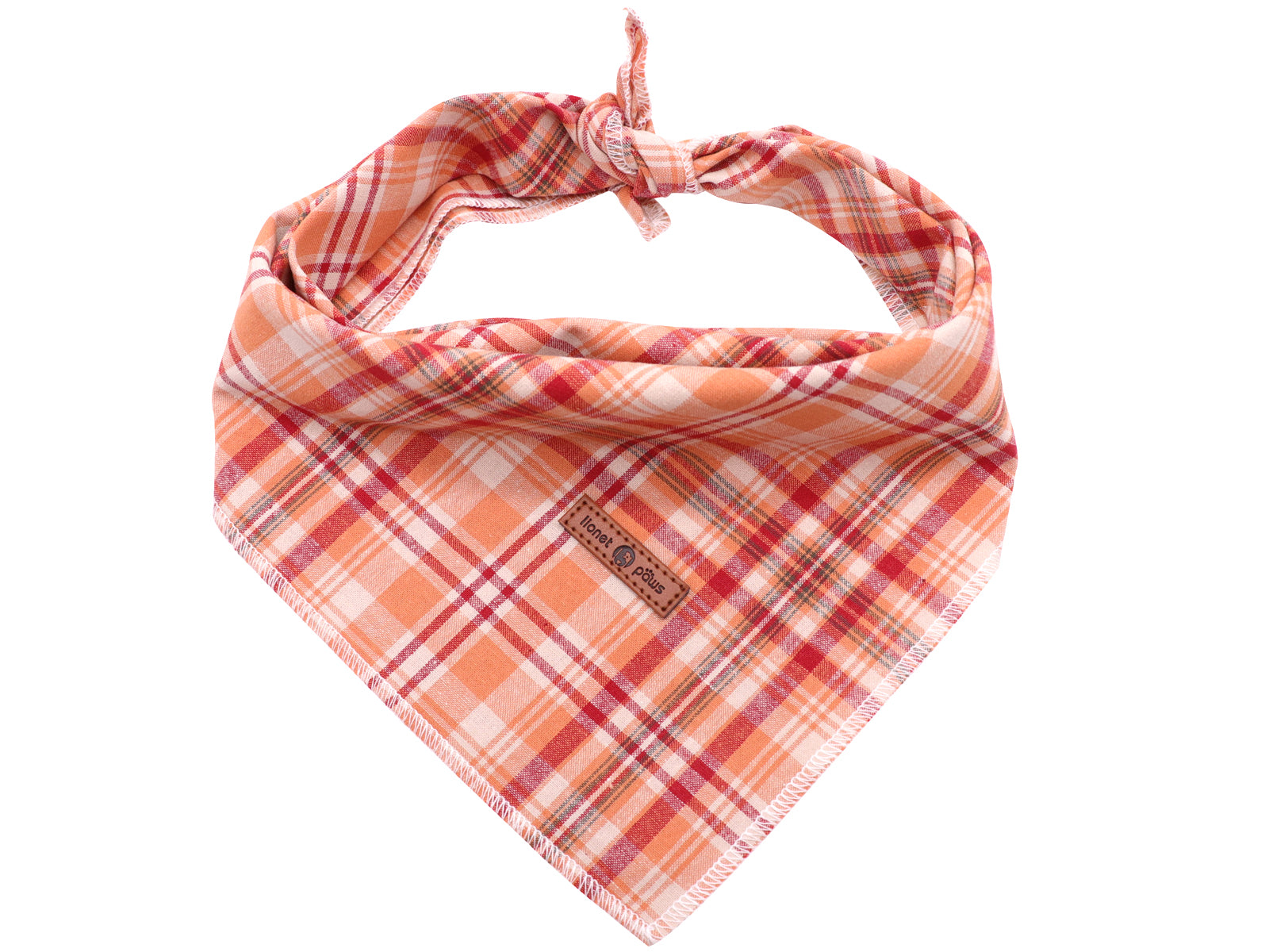Orange Dog Bandana Handkerchief Scarf Triangle Bandana for Male Female Dog