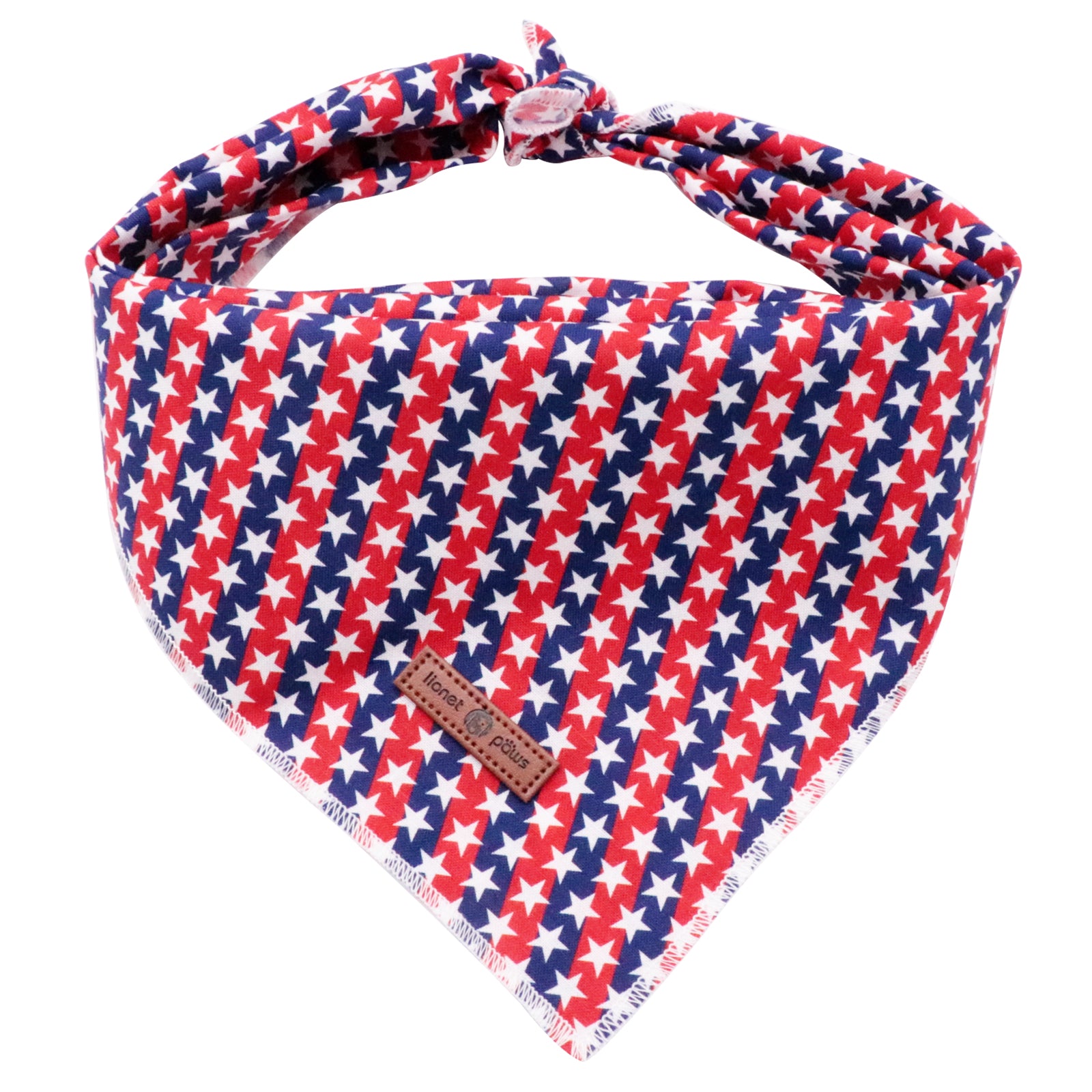 Patriotic Dog Bandana Handkerchief Scarf Triangle Bandana for Male Female Dog, 4th of July