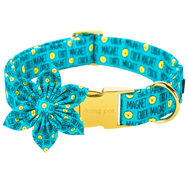 Easter Dog Collar with Flower for Female Dog