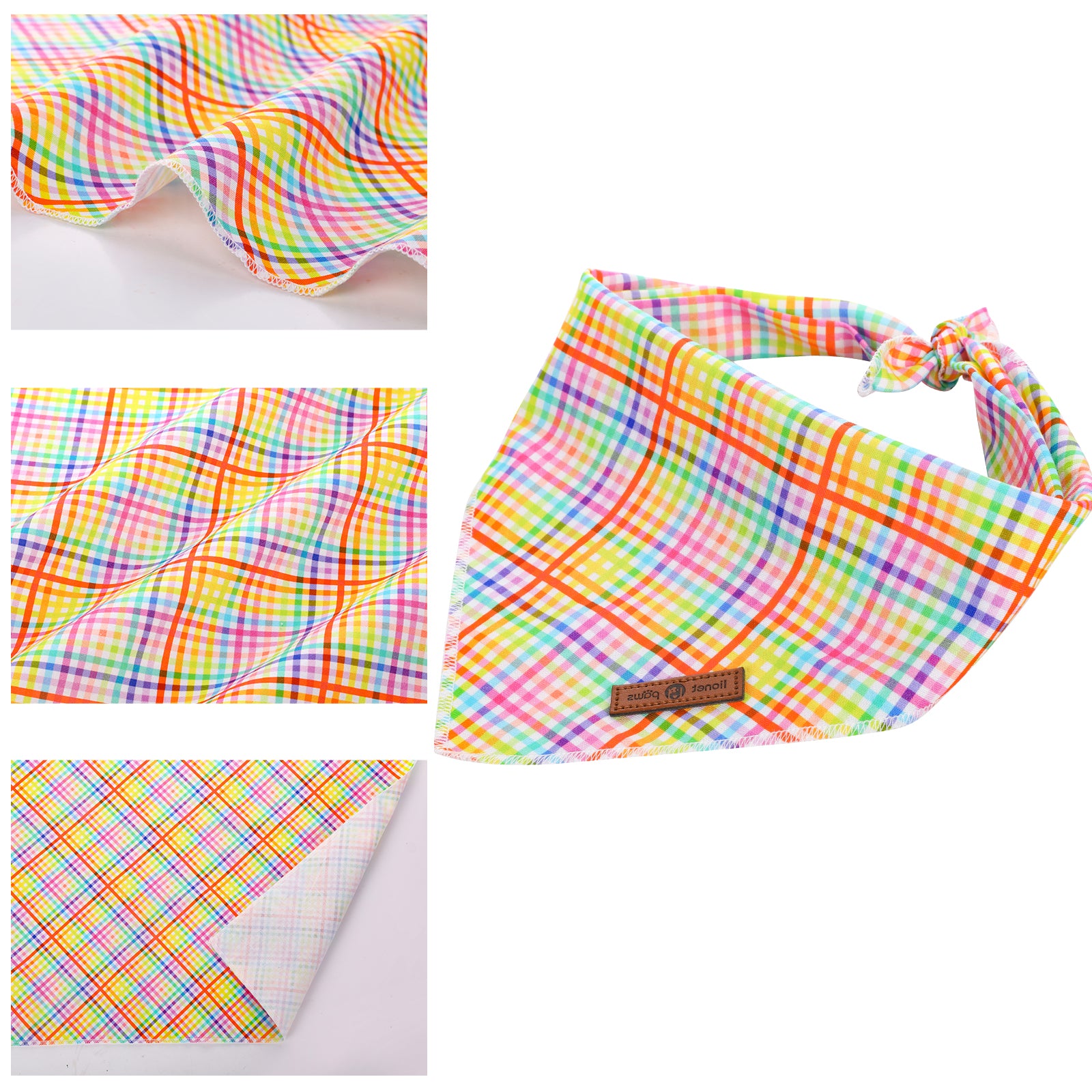 Easter Day Dog Bandana Washable Cotton Handkerchief Scarf Triangle Bandana for Small Medium Large Dogs Girl Boy Gift