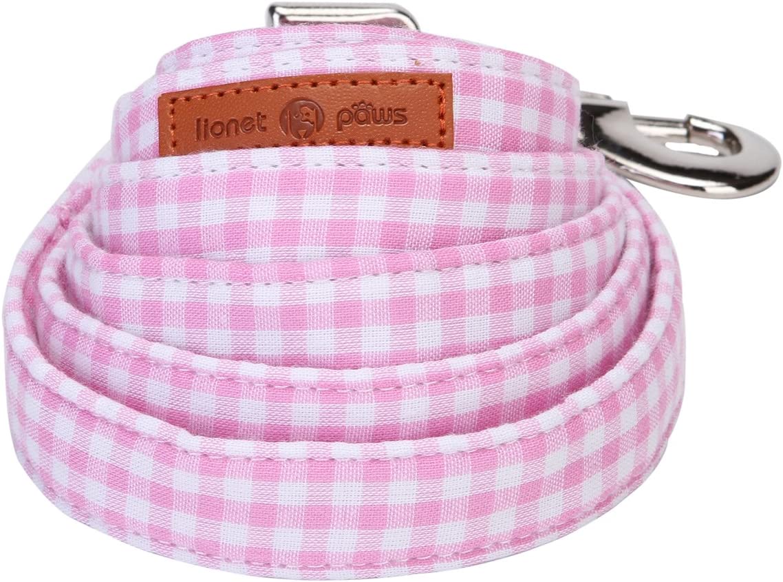 Pink Dog Leash for Small Medium Large Dog Matching Collar