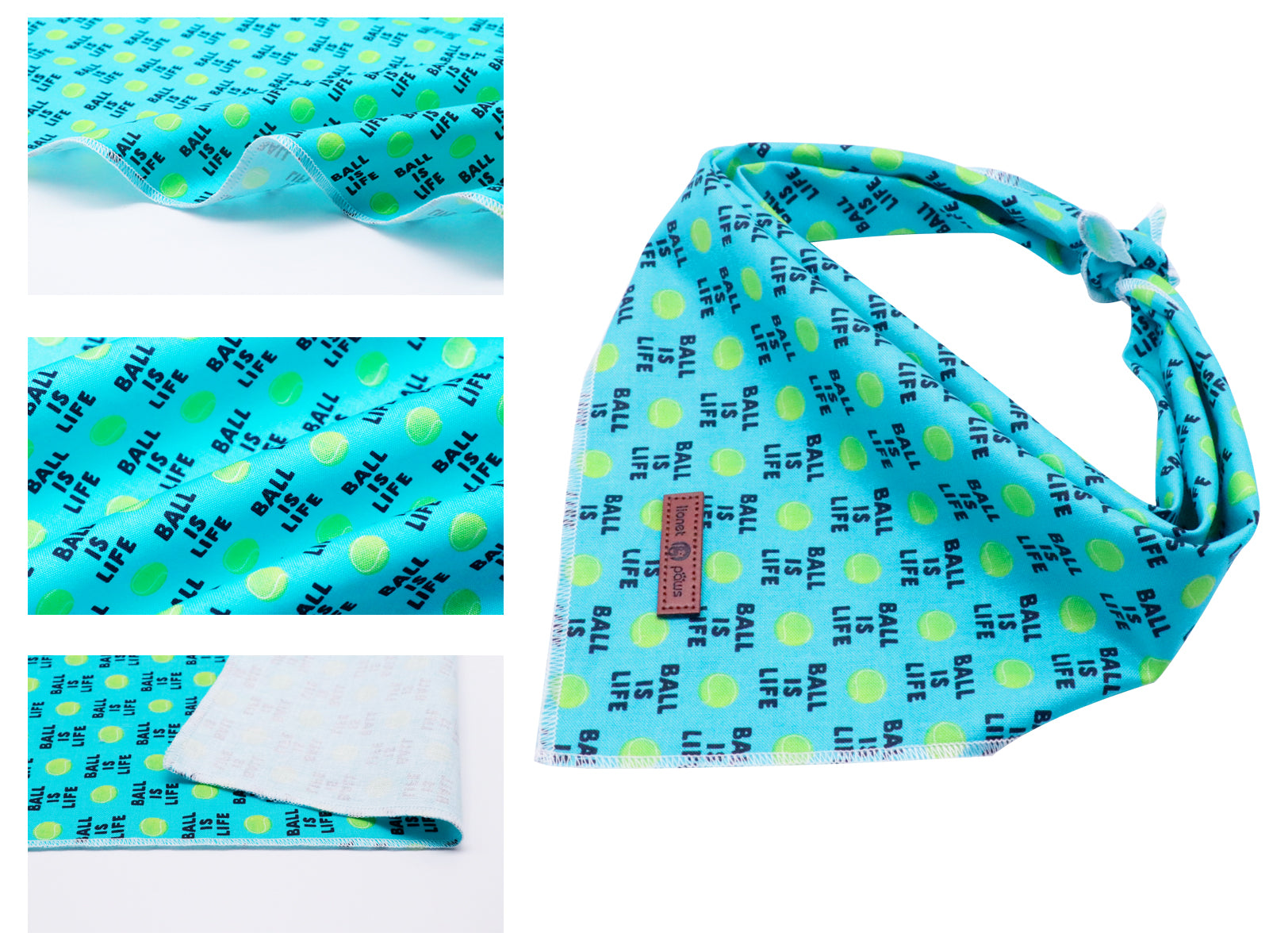 Dog Bandana for Small Medium Large Male Female Dogs Gift, Tennis Ball