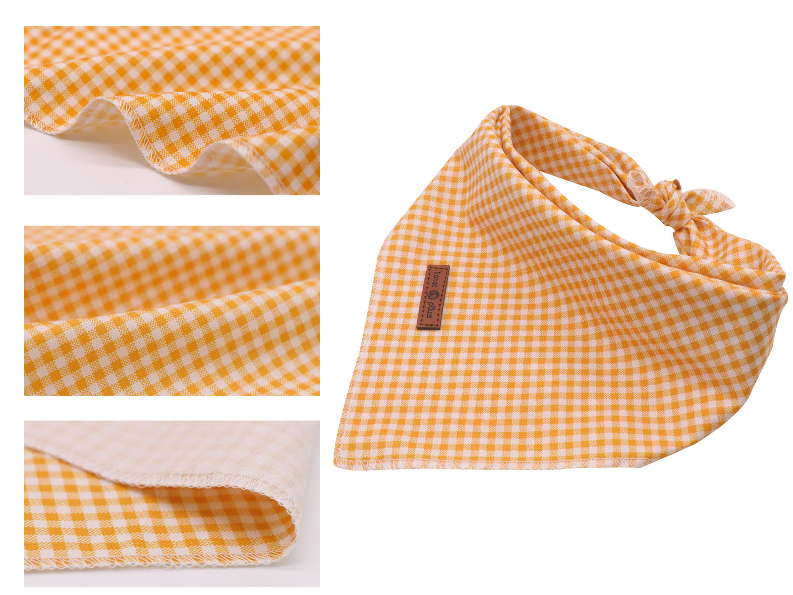 Yellow Dog Bandana for Small Medium Large Male Female Dogs Gift
