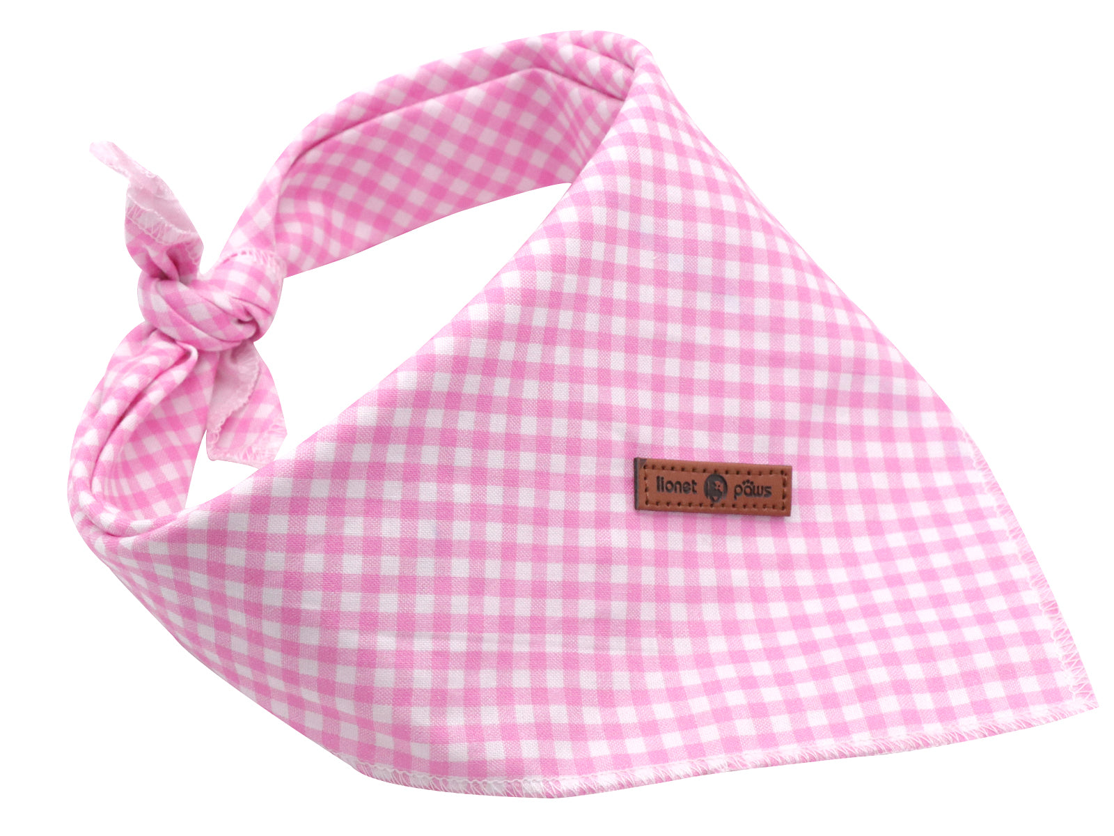 Pink Dog Bandana Cotton Handkerchief Scarf Triangle Bandana for Female Dog