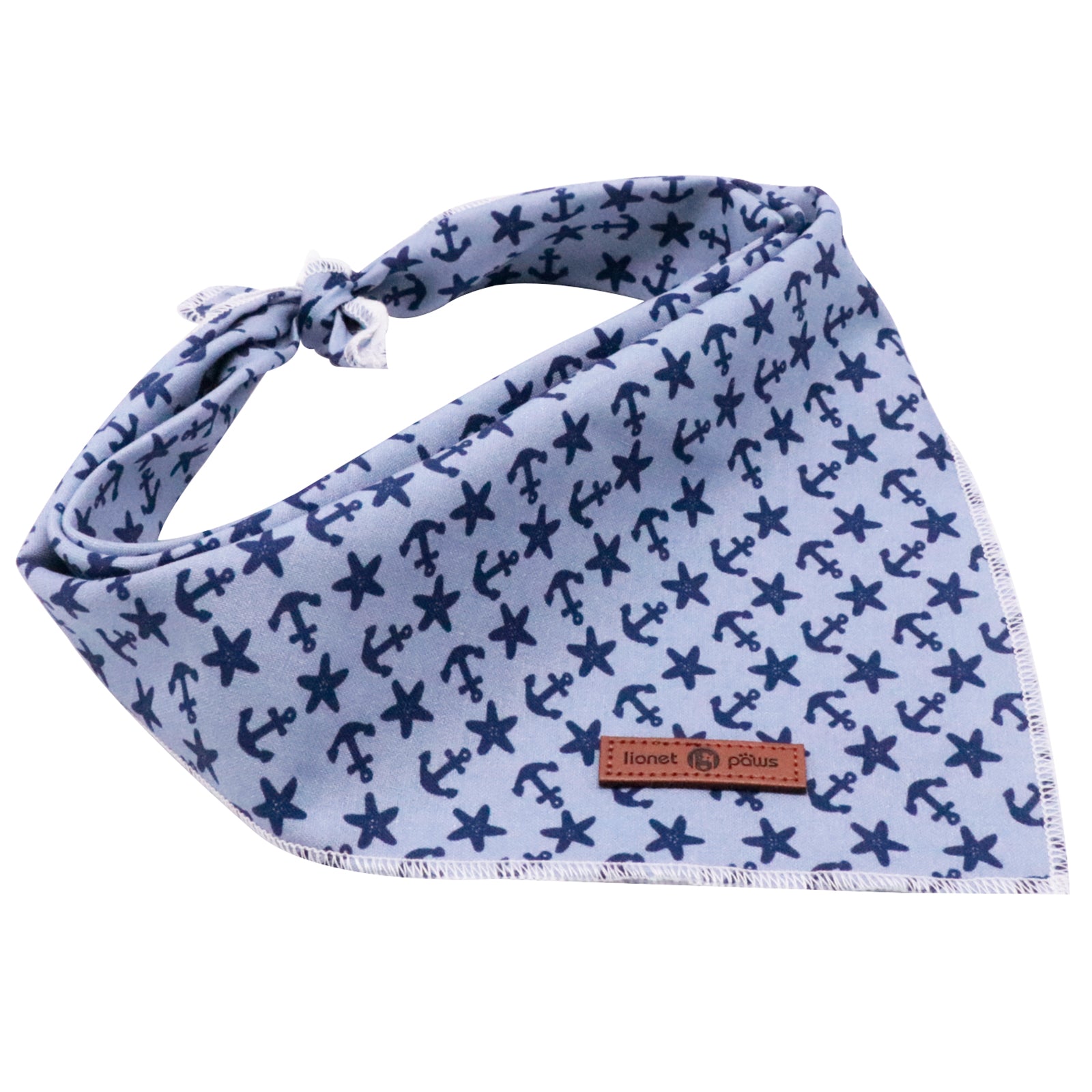 Summer Dog Bandana Cotton Handkerchief Scarf Triangle Bandana for Small Medium Large Dogs Girl Boy Gift,Anchor