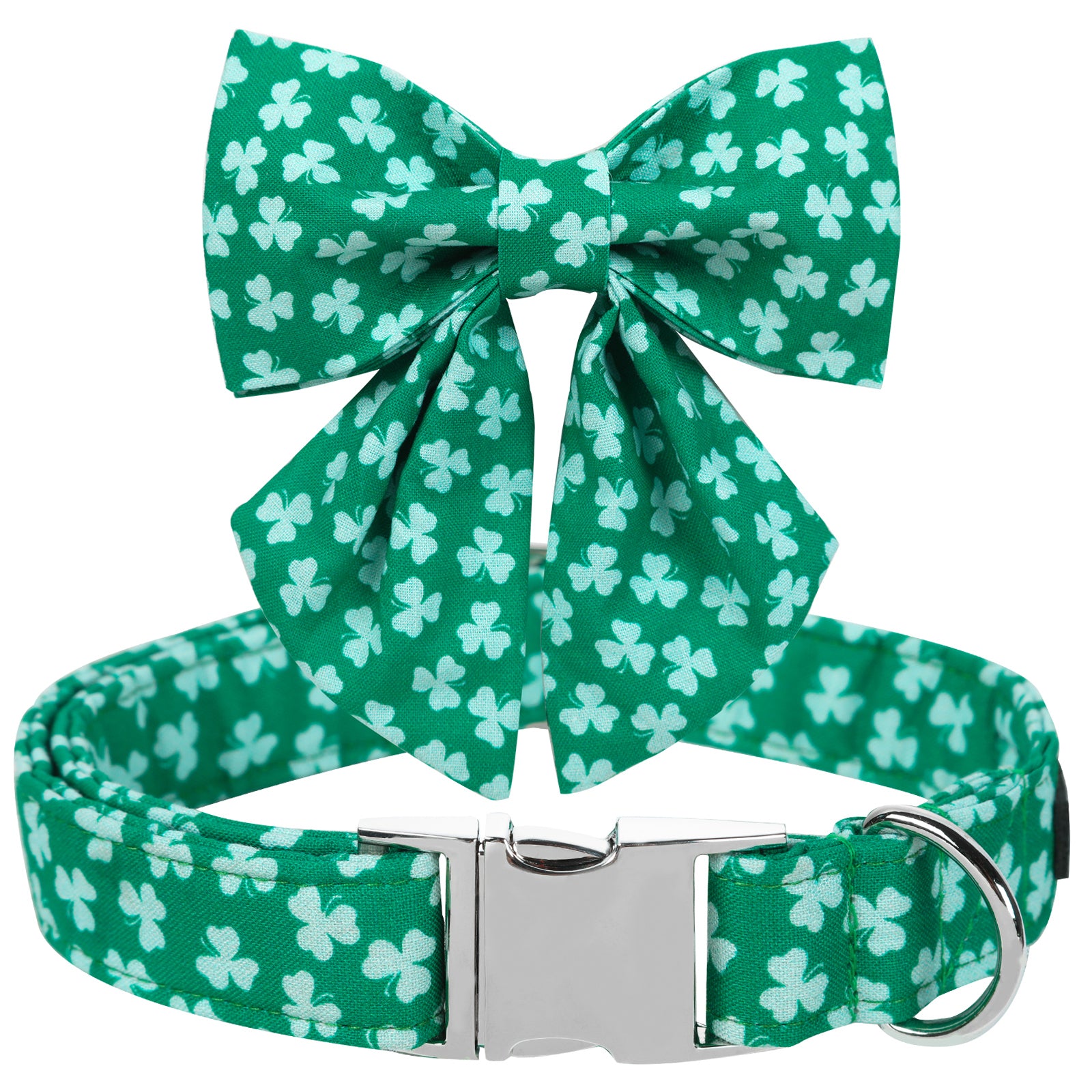 St Patrick's Day Dog Collar with Sailor Bow for Girl