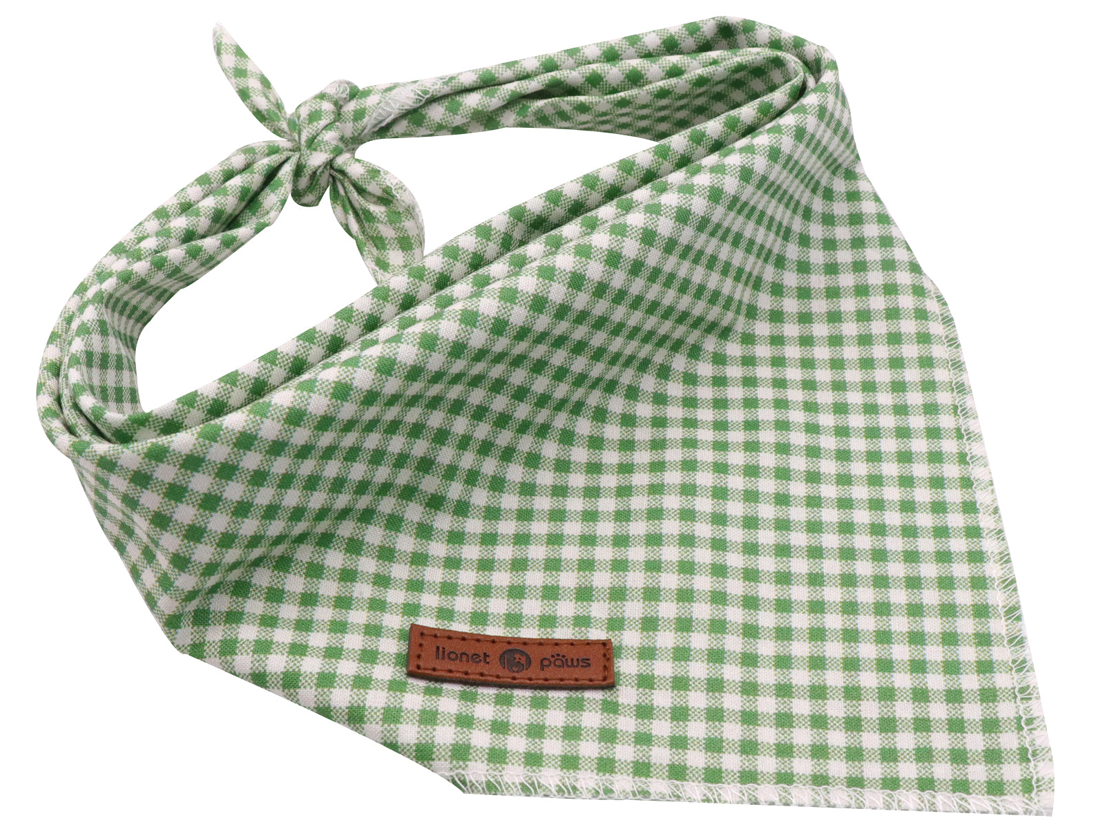 Spring Green Dog Bandana Cotton Handkerchief Scarf Triangle Bandana for Male Female Dog