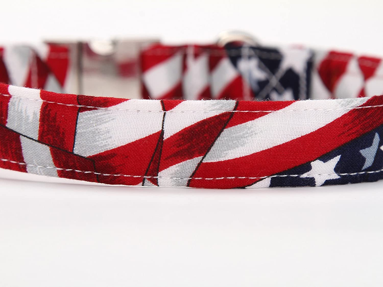 Patriotic Dog Leash for Small Medium Large Dog Matching Collar, 4th of July