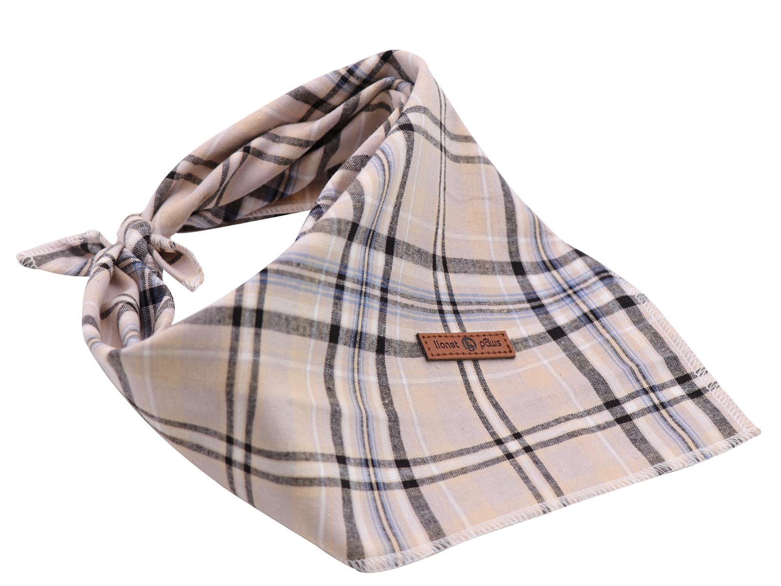 Gray Dog Bandana Cotton Handkerchief Scarf Triangle Bandana for Male Female Dog