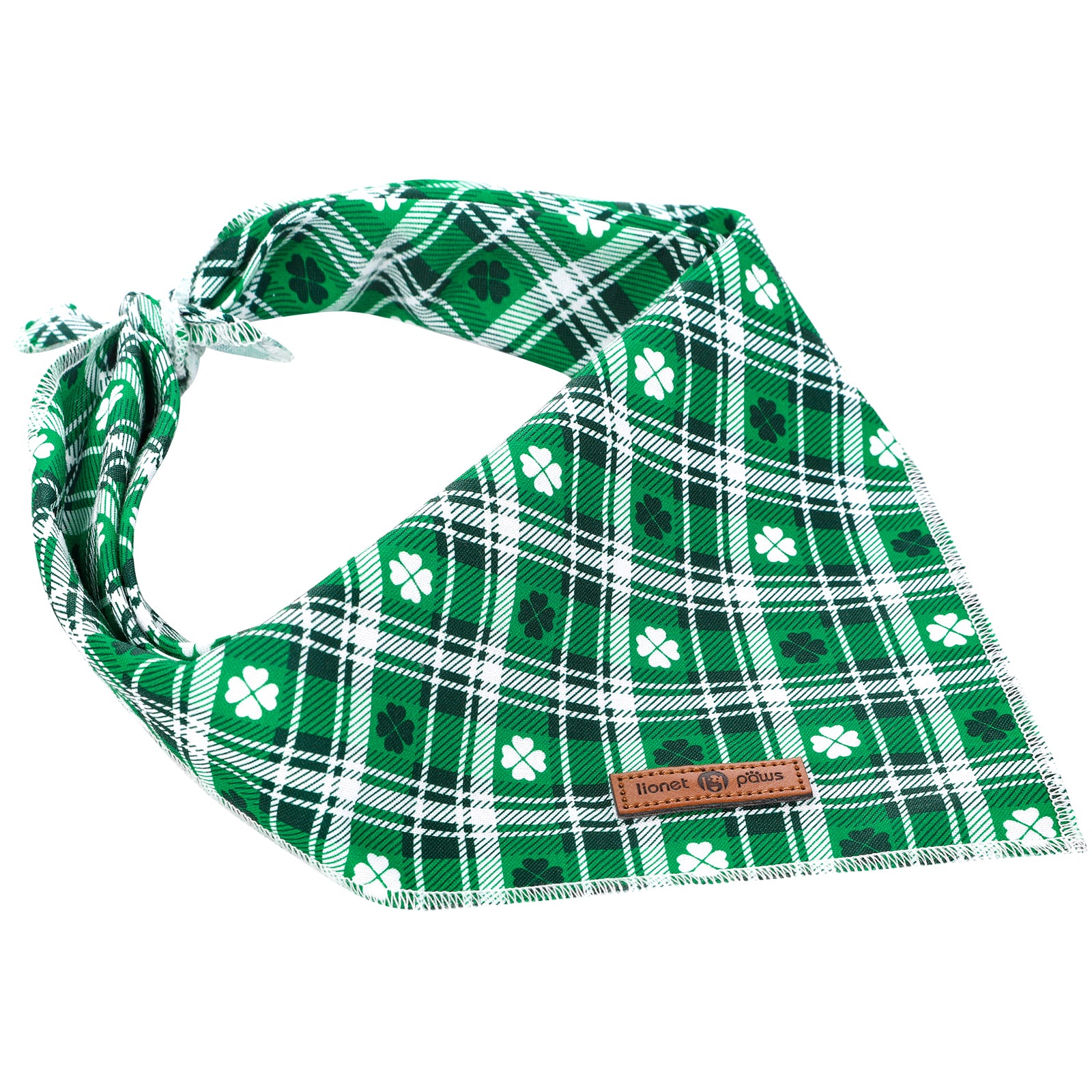 St. Patrick's Day Green Dog Bandana Handkerchief Scarf Triangle Bandana for Male Female Dog