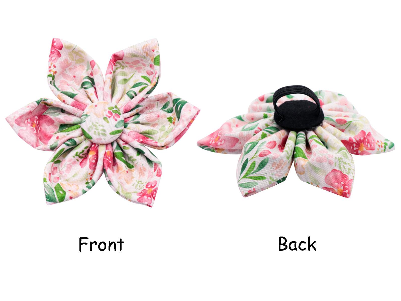 Spring Dog Collar with Flower for Female Dog Pink
