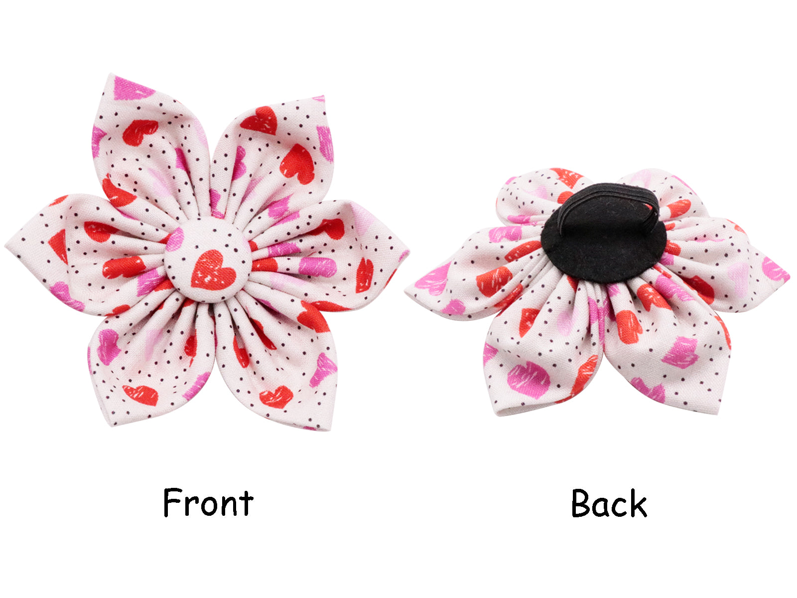 Valentine's Day Dog Collar with Flower for Female Dog