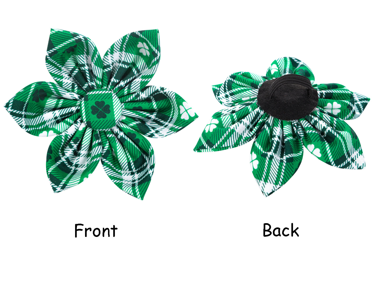 St. Patrick's Day Dog Collar with Flower for Female Dog