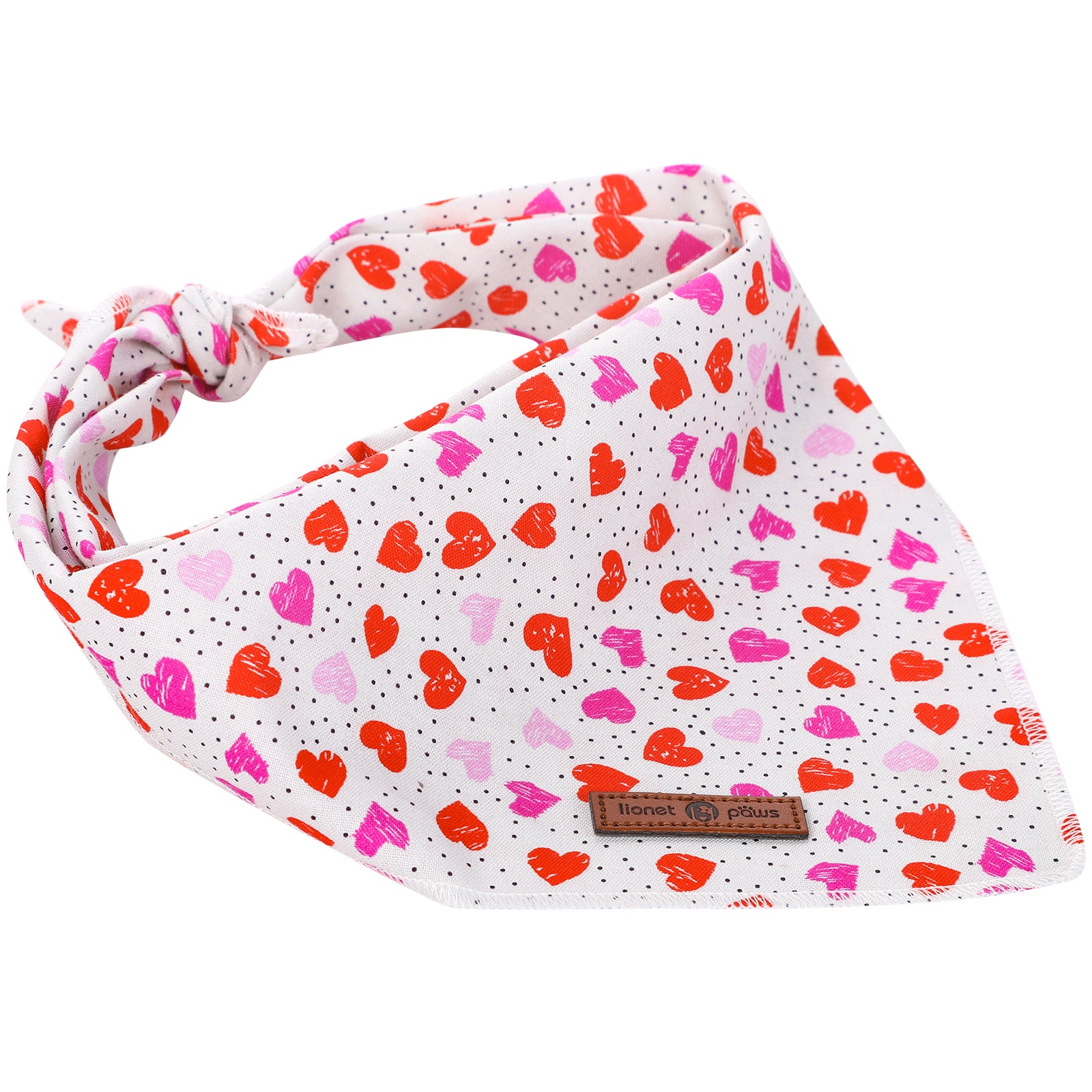 Valentine's Day Dog Bandana Handkerchief Scarf Triangle Bandana for Male Female Dog