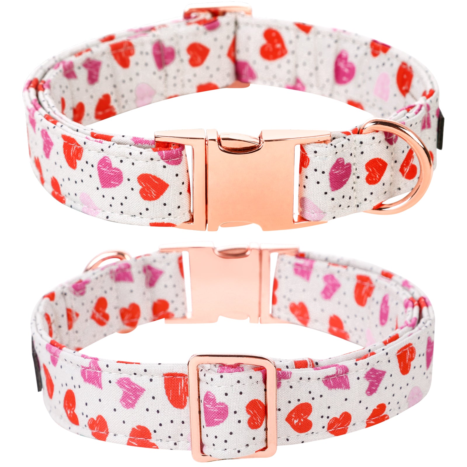 Valentine's Day Dog Collar with Sailor Bow for Girl