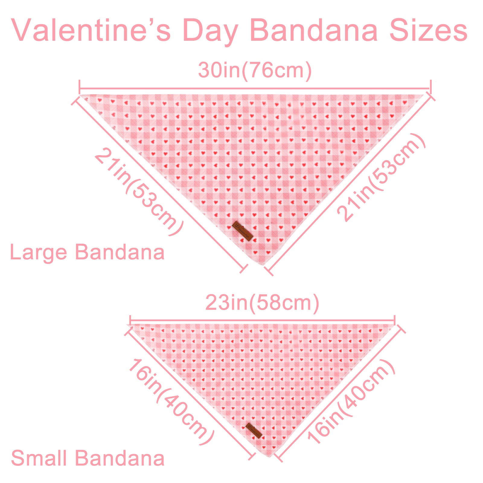 Valentine's Day Dog Bandana for Small Medium Large Female Dogs Gift