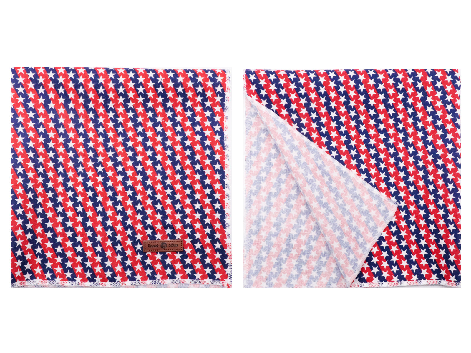 Patriotic Dog Bandana Handkerchief Scarf Triangle Bandana for Male Female Dog, 4th of July