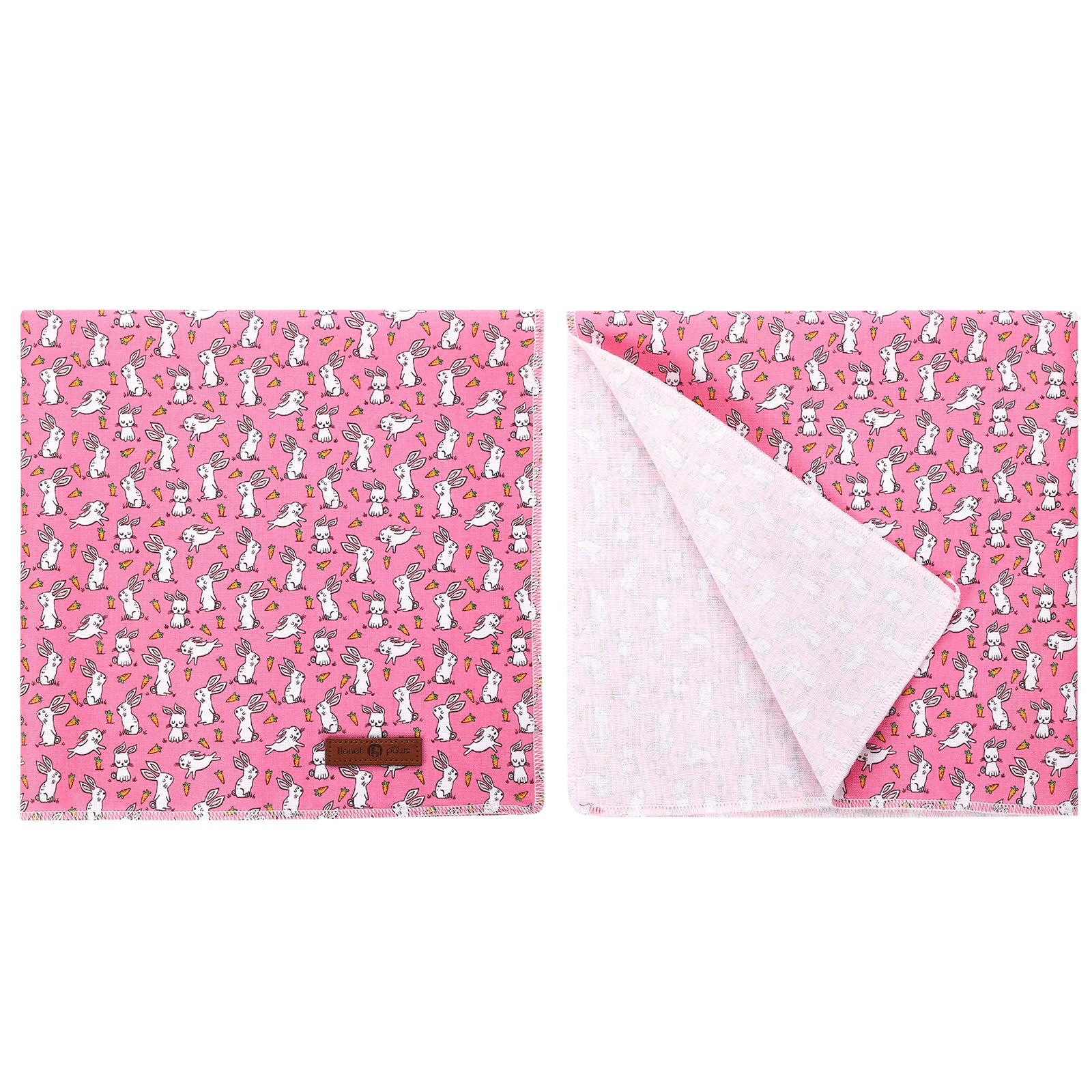 Easter Dog Bandana Cotton Handkerchief Scarf Triangle Bandana for Female Dog, Rabbit Carrot
