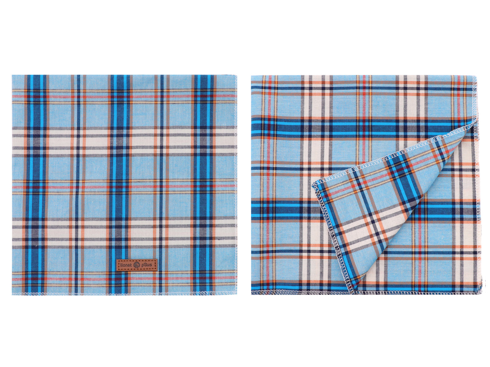 Blue Dog Bandana Handkerchief Scarf Triangle Bandana for Male Dog