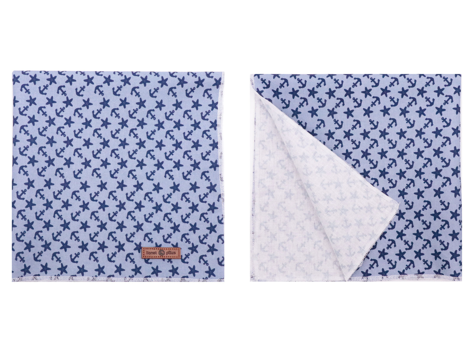 Summer Dog Bandana Cotton Handkerchief Scarf Triangle Bandana for Small Medium Large Dogs Girl Boy Gift,Anchor