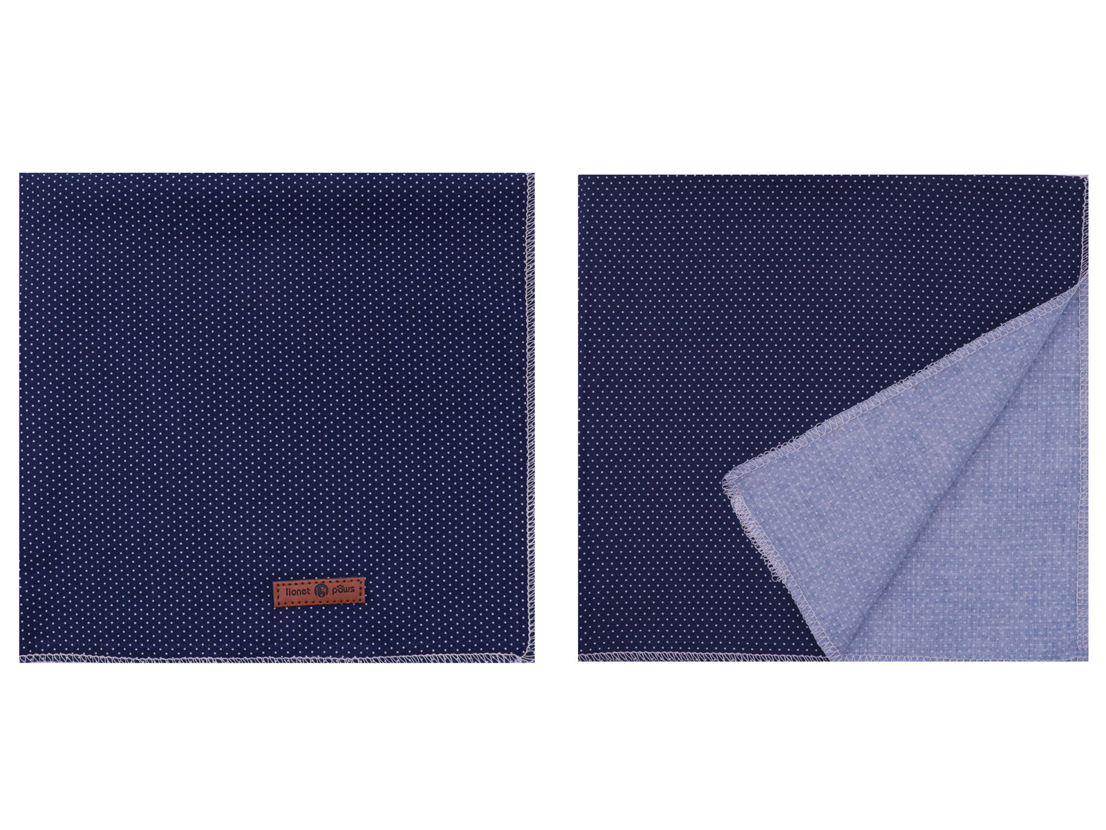 Navy Blue Dog Bandana for Small Medium Large Male Female Dogs Gift