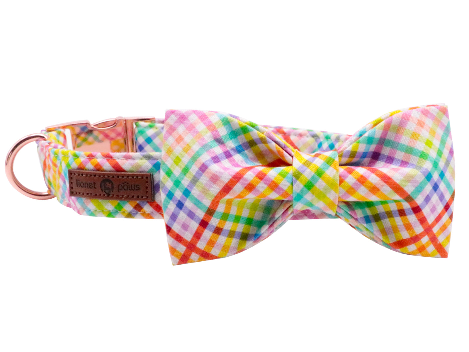 Easter Bowtie Dog Collar with Metal Buckle for Boy Girl