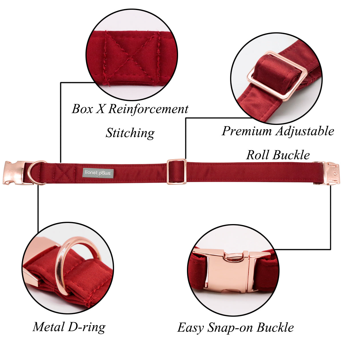 Comfortable Silk Dog Collar with Detachable Sailor Bow for Male Female Dogs