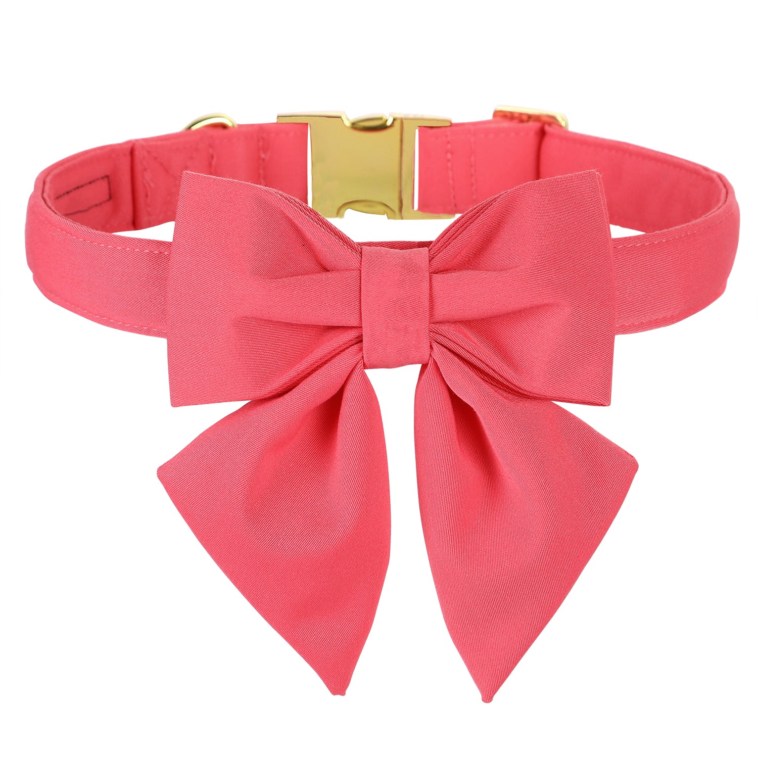 Comfortable Cotton Dog Collar with Detachable Sailor Bow for Male Female Dogs