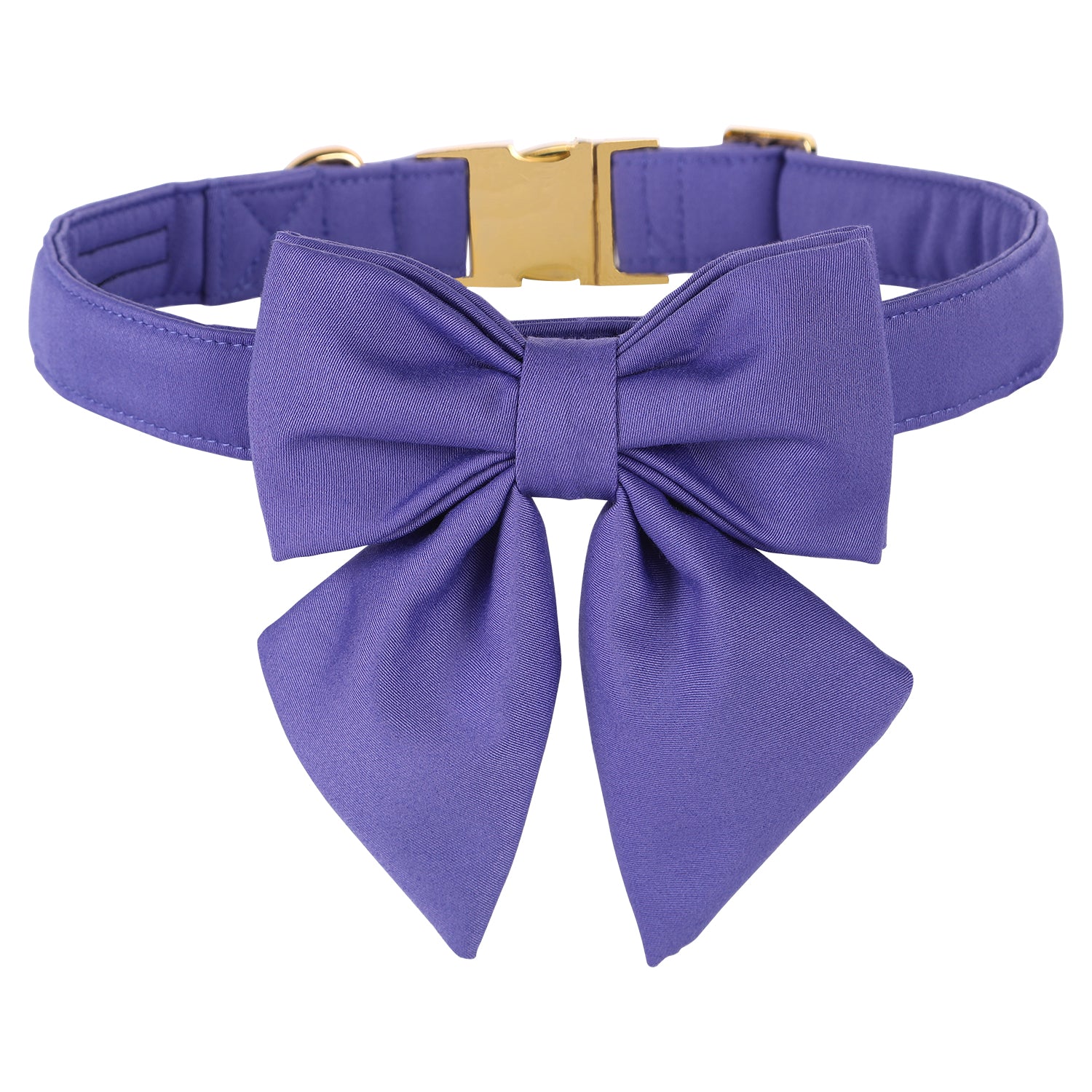 Comfortable Cotton Dog Collar with Detachable Sailor Bow for Male Female Dogs